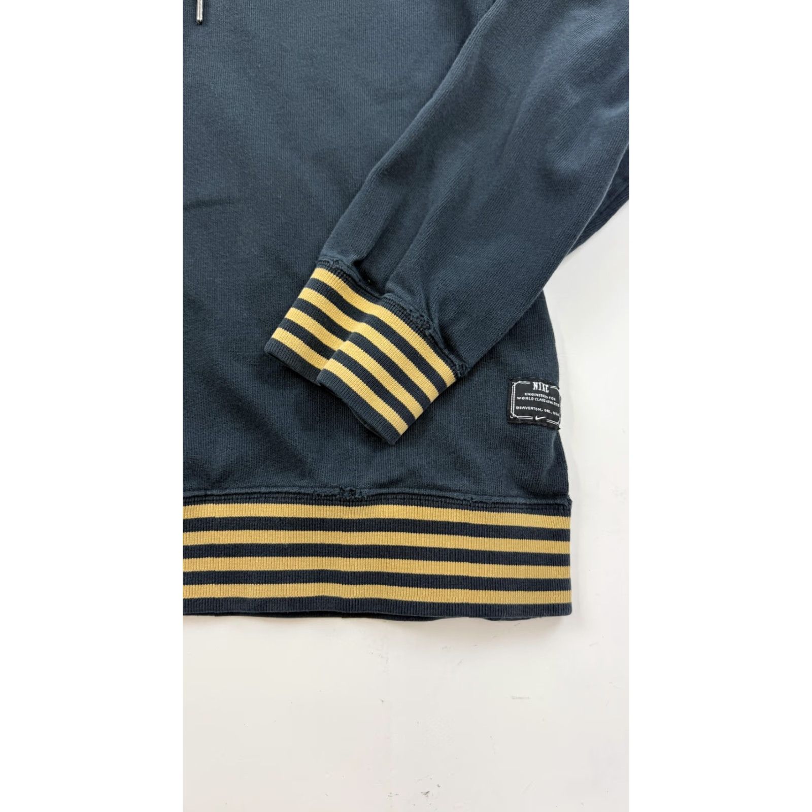 Nike Nike Hoodie Mens Small Blue Henley Striped Cotton Pullover Size US S / EU 44-46 / 1 - 2 Thumbnail