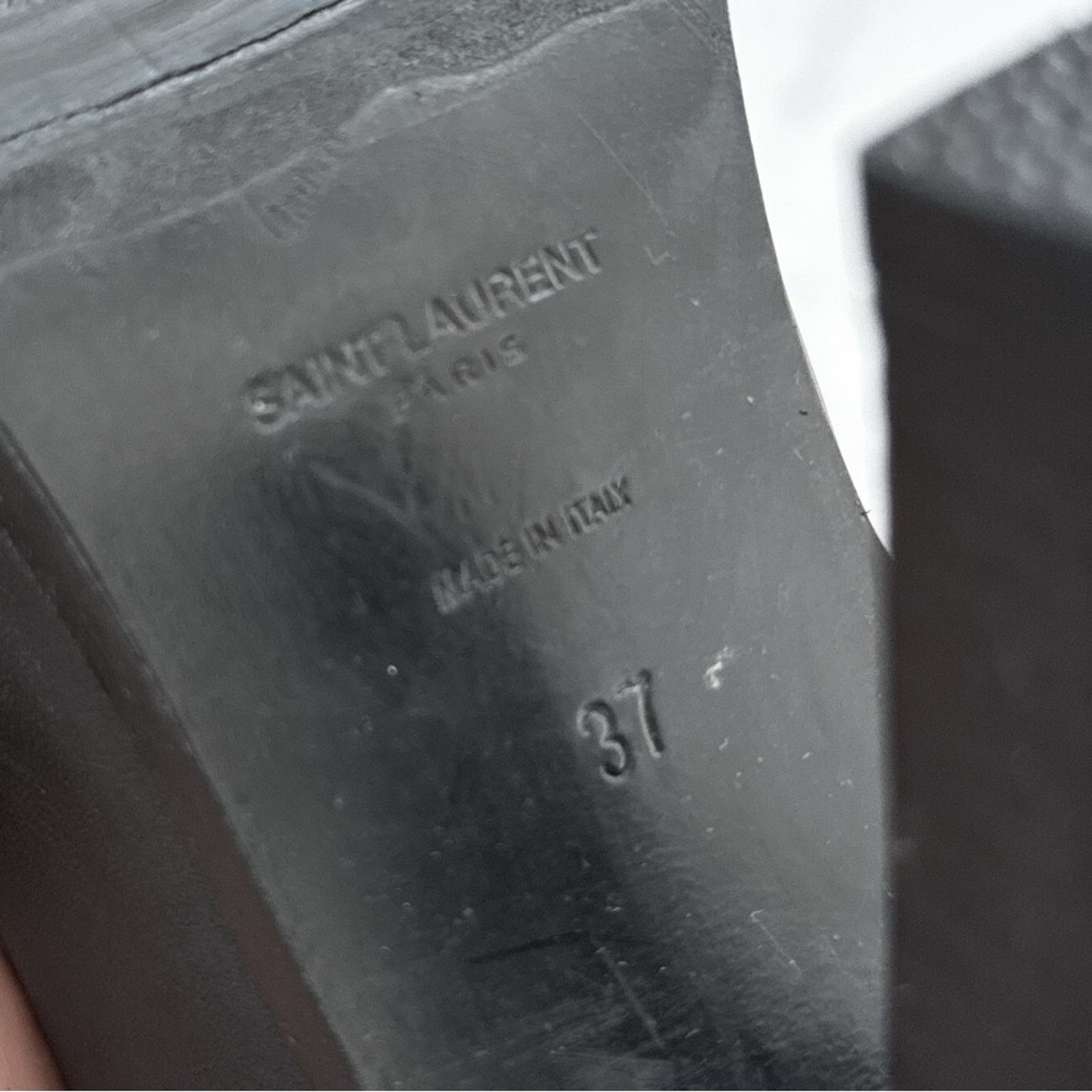 Saint Laurent Paris Saint Laurent Leather Wrap Around Tall Block Heeled Boots 37 Size US 7 / IT 37 - 10 Thumbnail