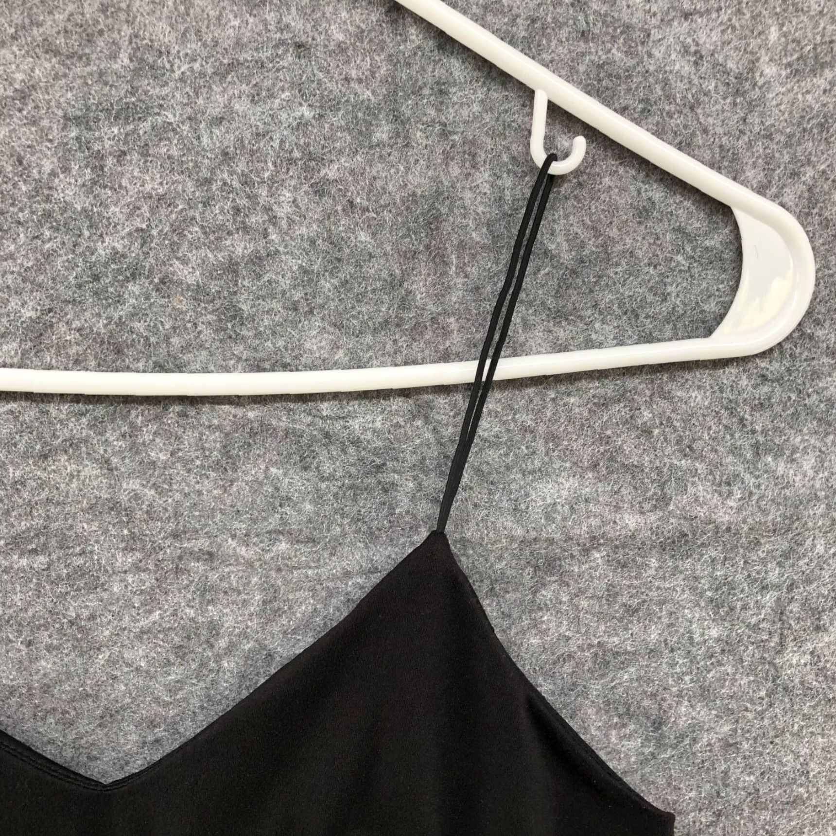 Vintage The Vintage Shop Slip Dress Womens S Black V-Neck Midi Bodycon Cami Stretch Sheath Party Cocktail Wedding Size S / US 4 / IT 40 - 6 Thumbnail