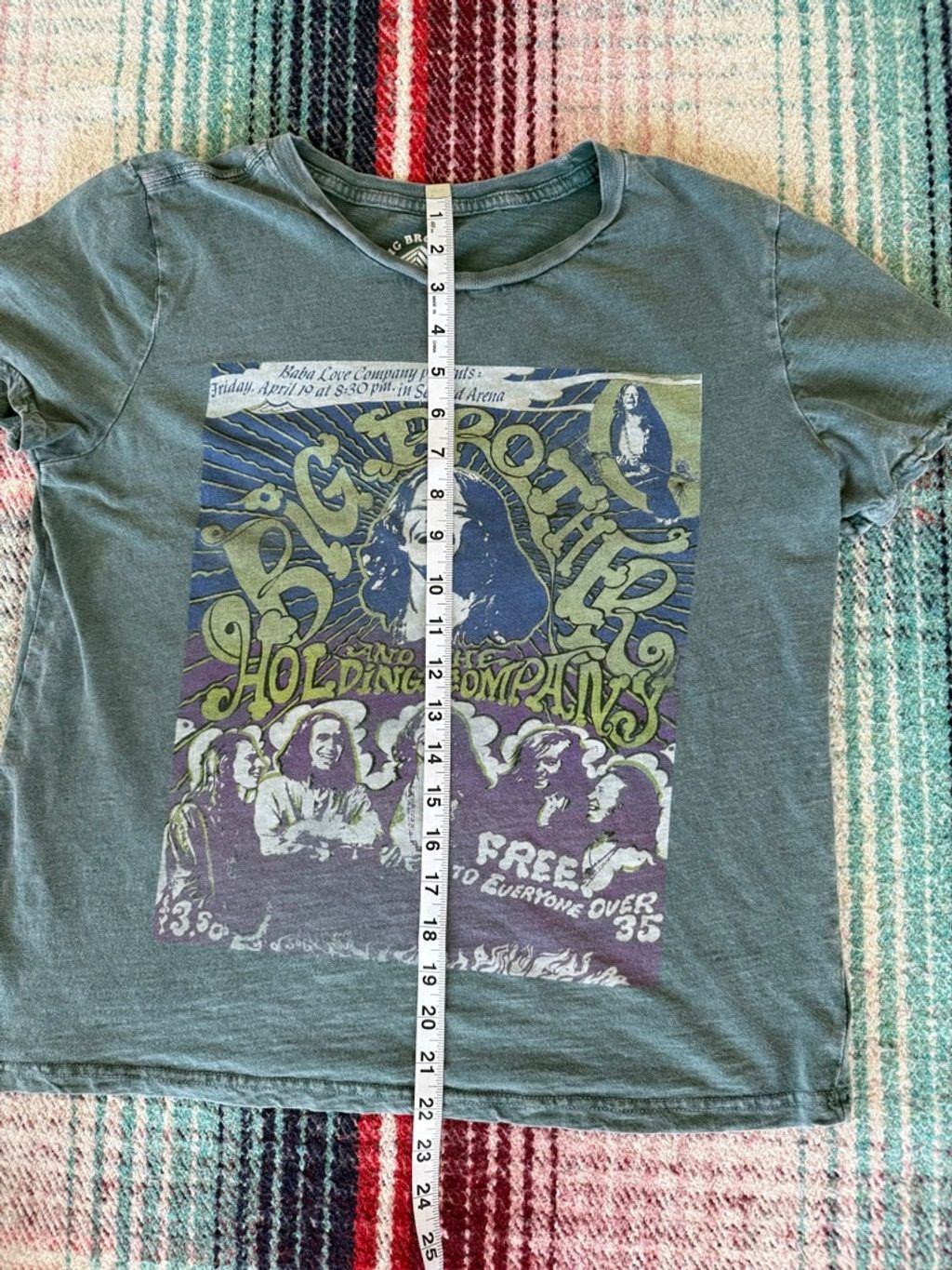 Lucky Brand Lucky Brand Green Big Brother & The Holding Co. Janis Joplin Size L / US 10 / IT 46 - 6 Thumbnail