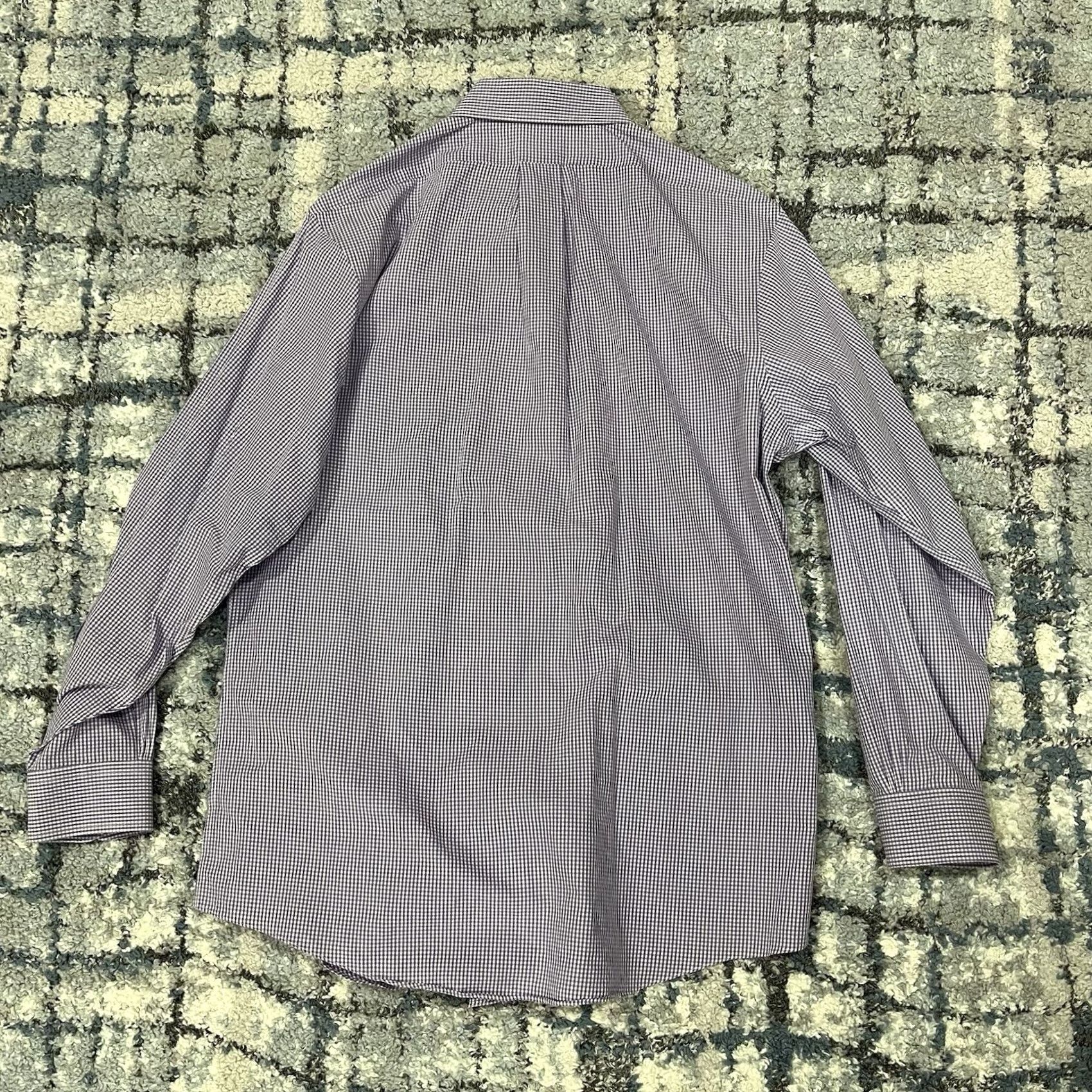 Brooks Brothers Brooks Brothers Mens Dress Shirt Lot Size 16 33 Non Iron Supima Cotton Polka Dot Blue Long Sleeve Regular Fit Classic Office Mens Size 42R - 4 Thumbnail