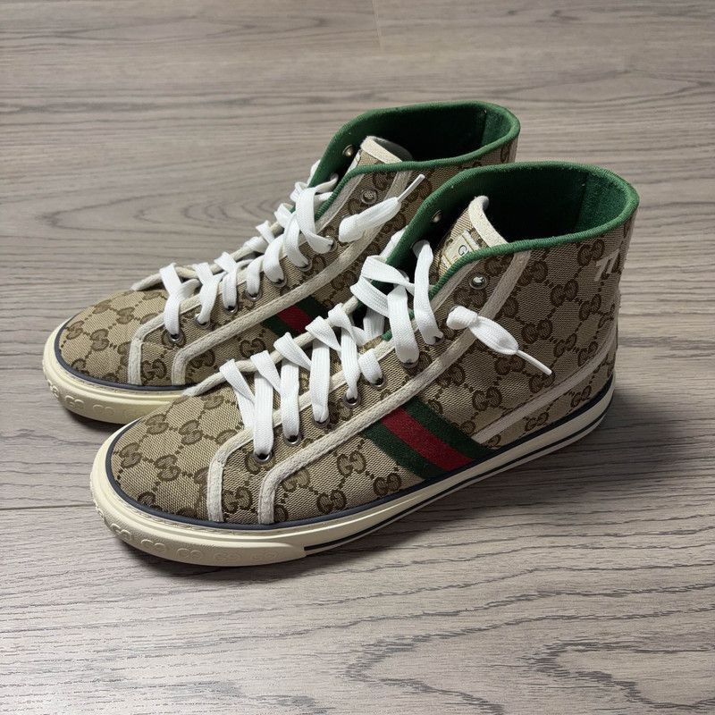 Gucci Gucci 1977 High-Top Canvas Sneakers for Men - Size US 10.5 / EU 43-44 - 1 Thumbnail