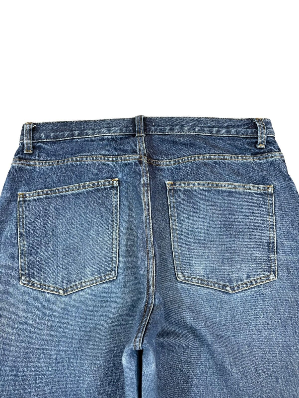 Uniqlo Vintage Uniqlo Christophe Lemaire Blue Wash Loose Baggy Jean Size US 32 / EU 48 - 8 Thumbnail