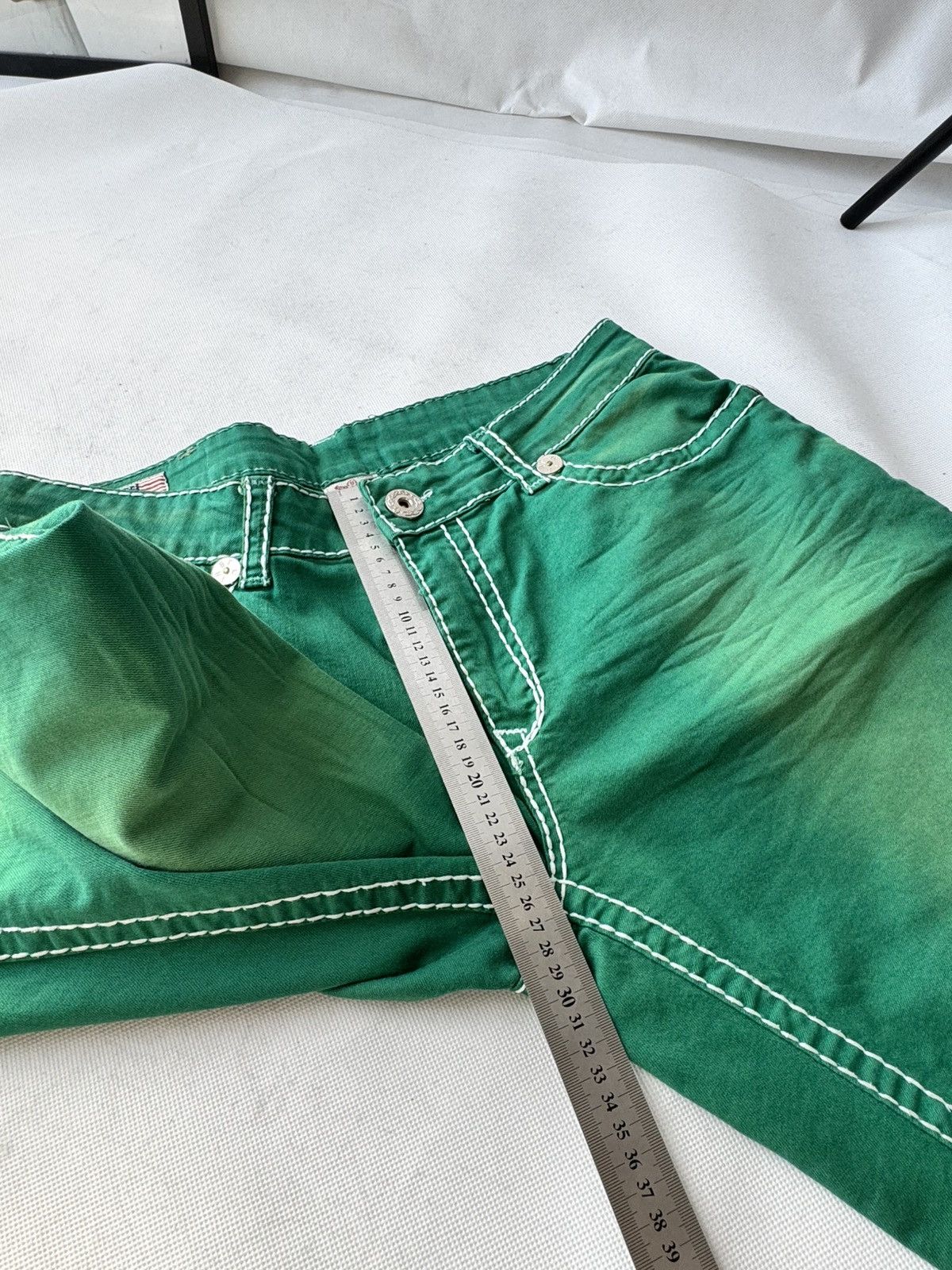 True Religion Vintage Usa True Religion Washed Green Swag Denim Jeans Size US 33 - 25 Thumbnail
