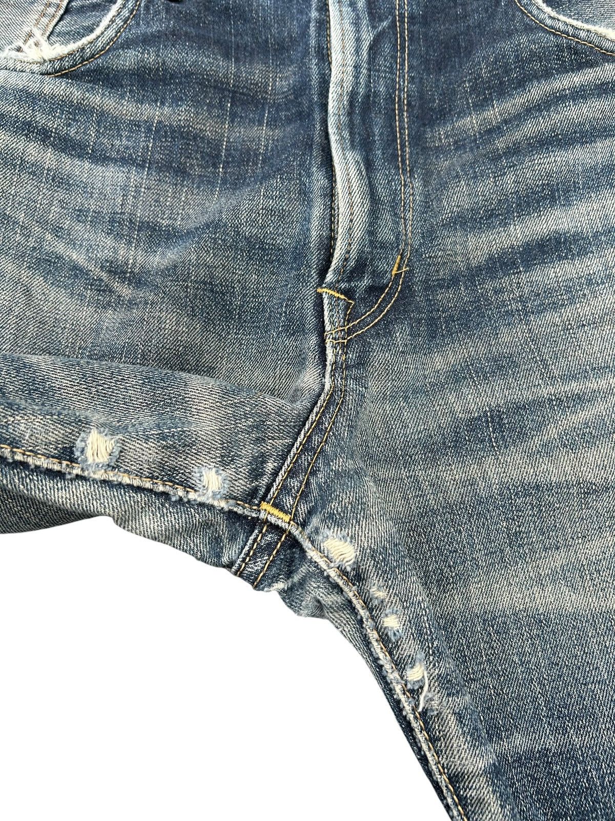 Kapital Vintage Buckle Back Edwin Selvedge Distressed Denim Jeans Size US 39 - 11 Thumbnail