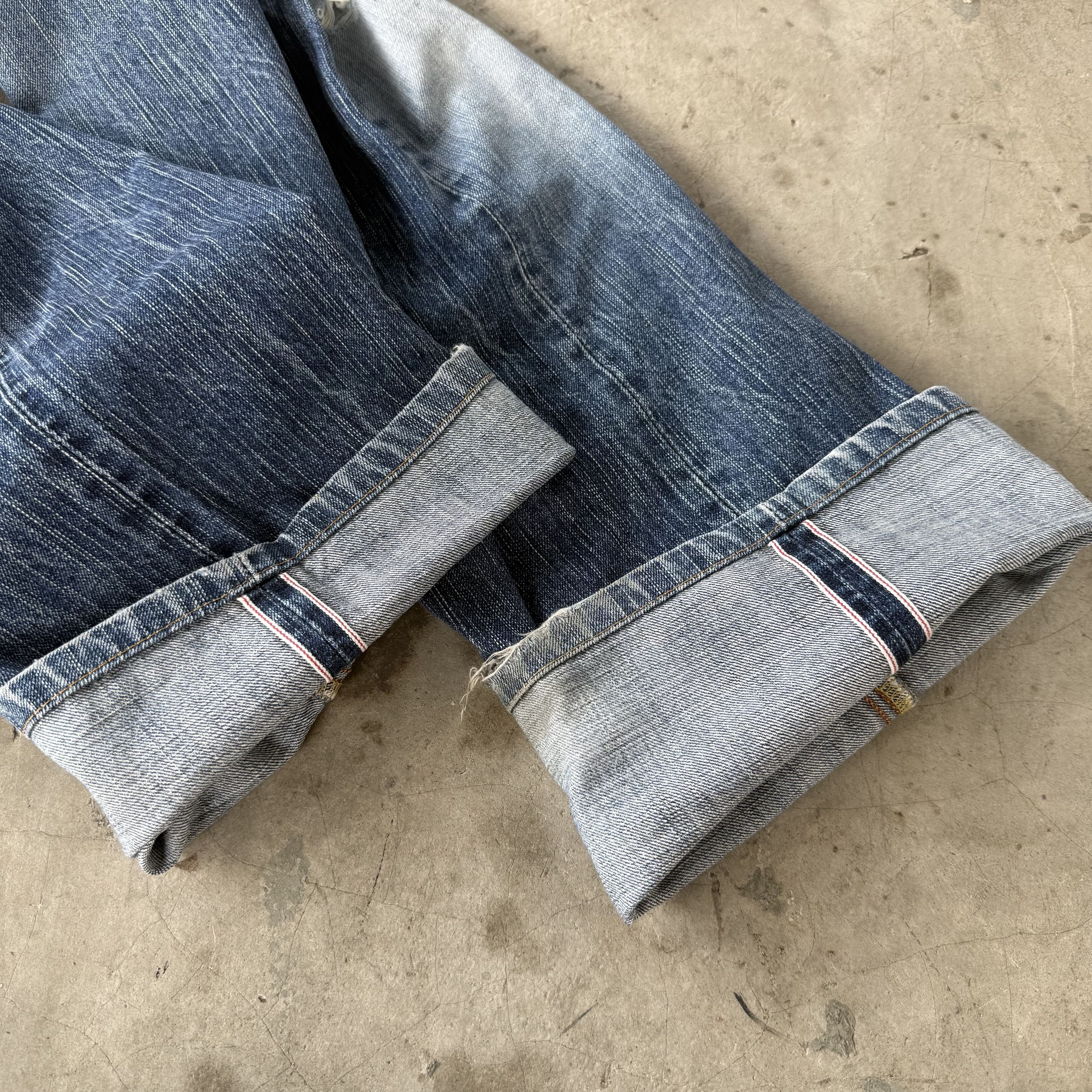 Edwin W31 Vintage Edwin Selvedge Ripped Denim Size US 31 - 11 Thumbnail