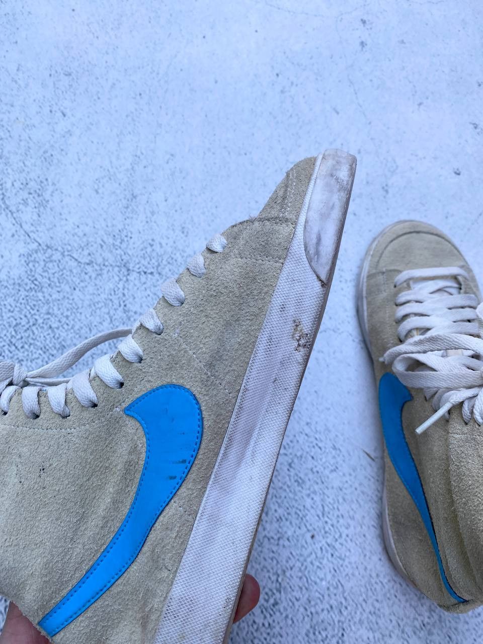 Nike Nike Vintage Faded Beige Distressed Sneakers Size US 7 / IT 37 - 11 Thumbnail