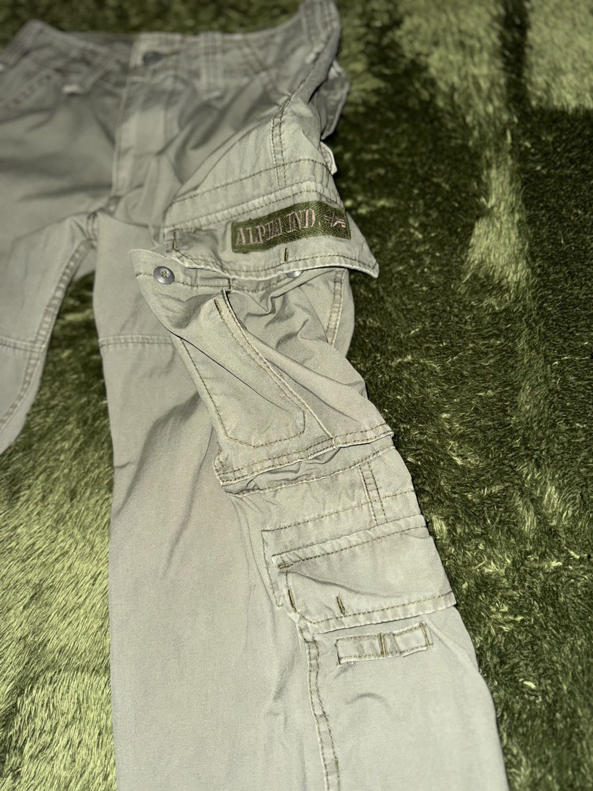 Alpha Industries [S] Alpha Industries Japan Release Multi Cargo Pants Sage Size US 30 / EU 46 - 6 Thumbnail