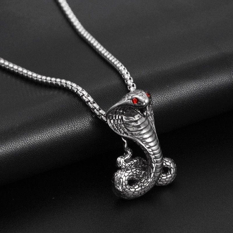 Jewelry Horror Cobra Pendant Necklace Size ONE SIZE - 1 Thumbnail