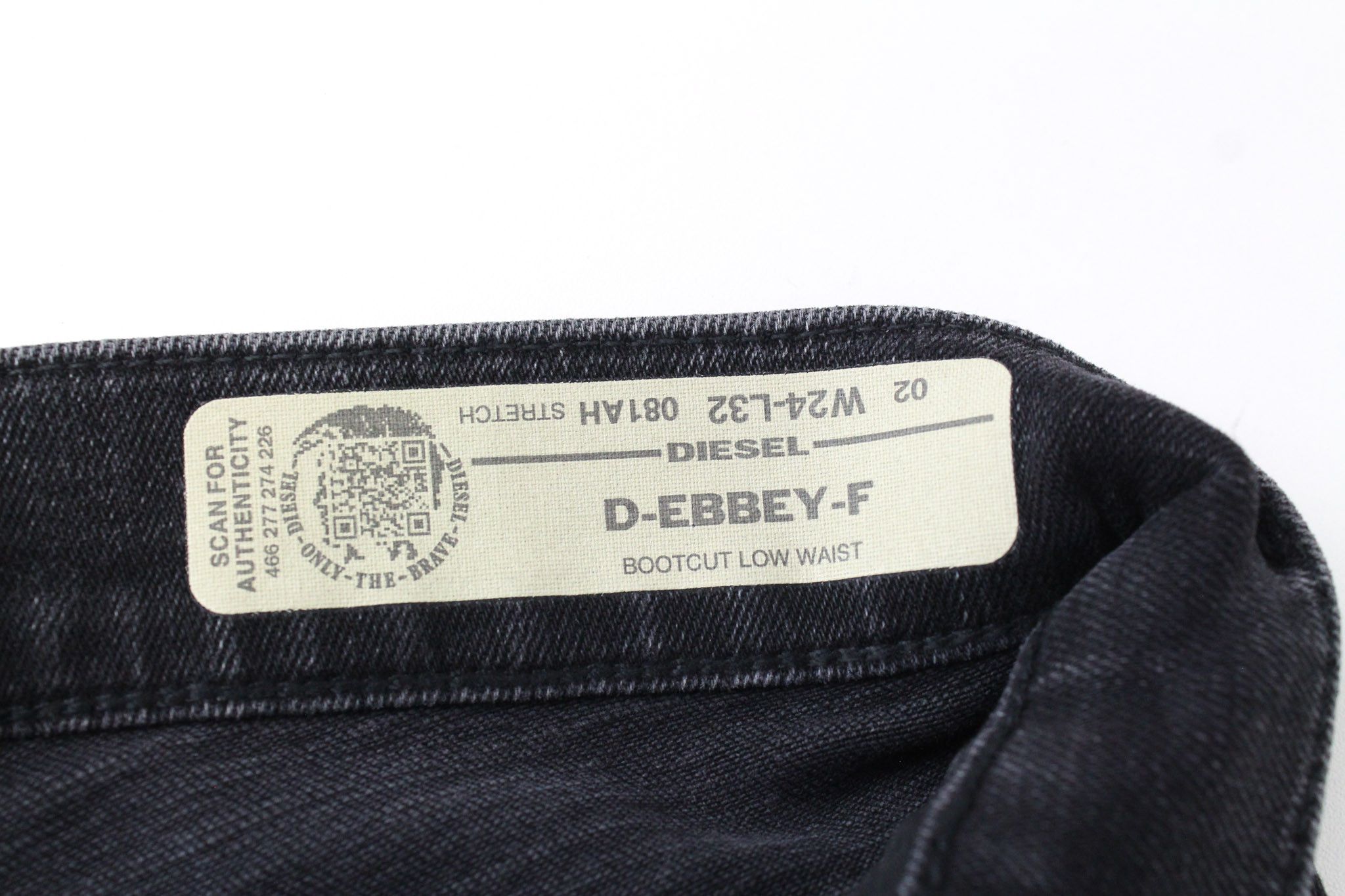 Diesel D-EBBEY-F 081AH W24/L32 Grey Bootcut Jeans 71396 Size 24" / US 00 / IT 34 - 5 Thumbnail