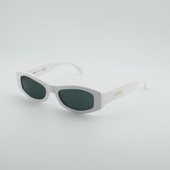 Versace Versace VE4487 314/87 Sunglasses White Rectangle Frame, Grey Size ONE SIZE - 1 Thumbnail