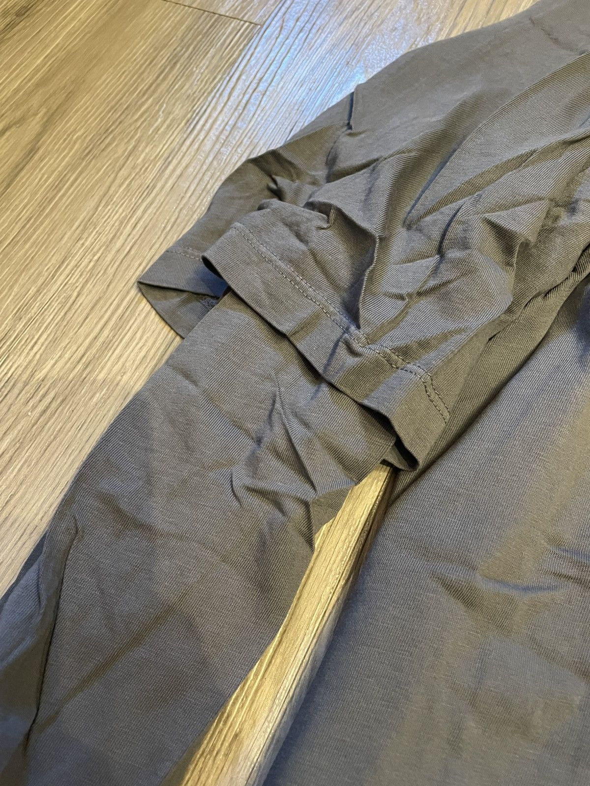 Rick Owens Drkshdw Rick Owens Double Sleeve Tee (Gray) Size US XL / EU 56 / 4 - 3 Thumbnail