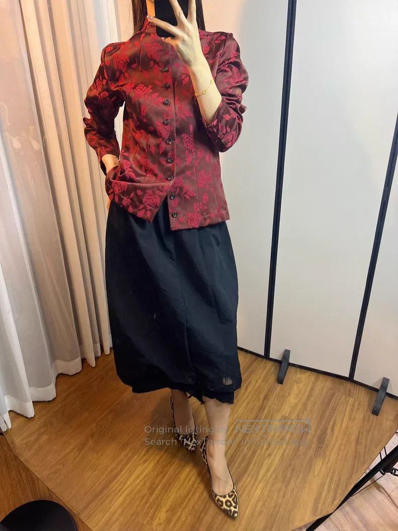 Comme des Garcons Comme Des Garcons Embroidered Chinese Style Coat Size M / US 6-8 / IT 42-44 - 9 Thumbnail