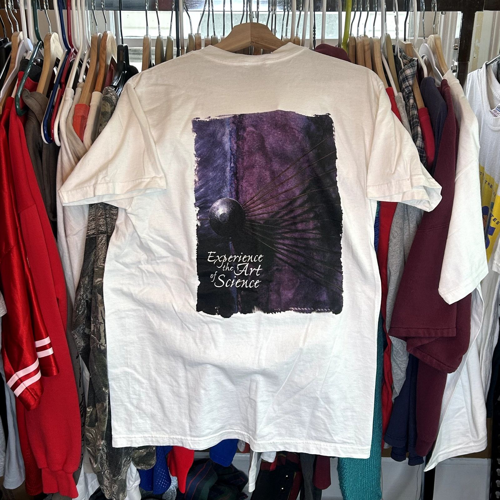 Fruit Of The Loom Vintage 90s Art & Science T-Shirt Medium Size US M / EU 48-50 / 2 - 2 Thumbnail