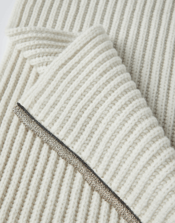 Brunello Cucinelli o1la1rc1a0325 Size: OS/Cashmere Scarf in Light Beige Size ONE SIZE - 2 Thumbnail