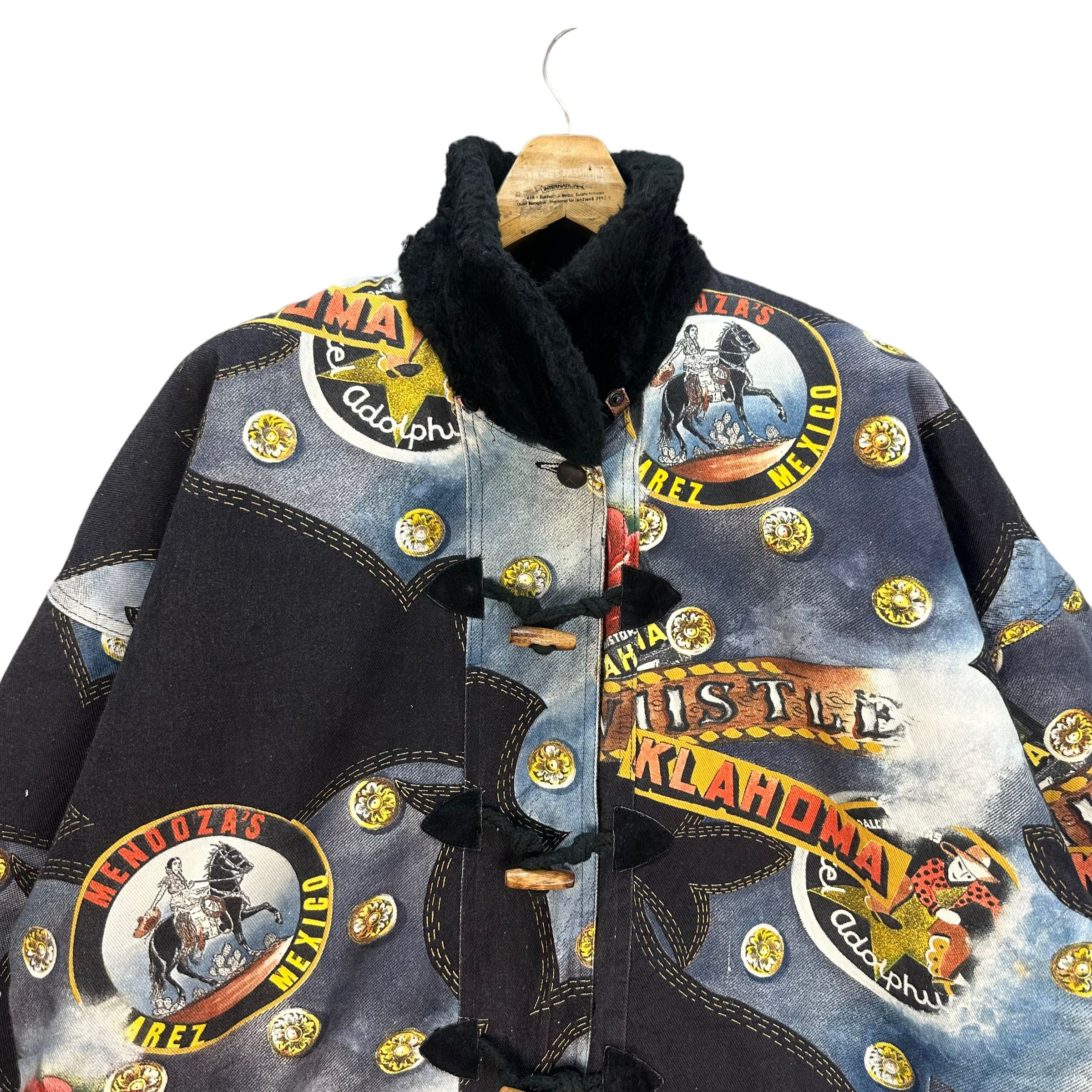 Vintage LUV TRICOT FULLPRINT SHERPA DUFFLE COAT #8294-002 Size M / US 6-8 / IT 42-44 - 2 Thumbnail