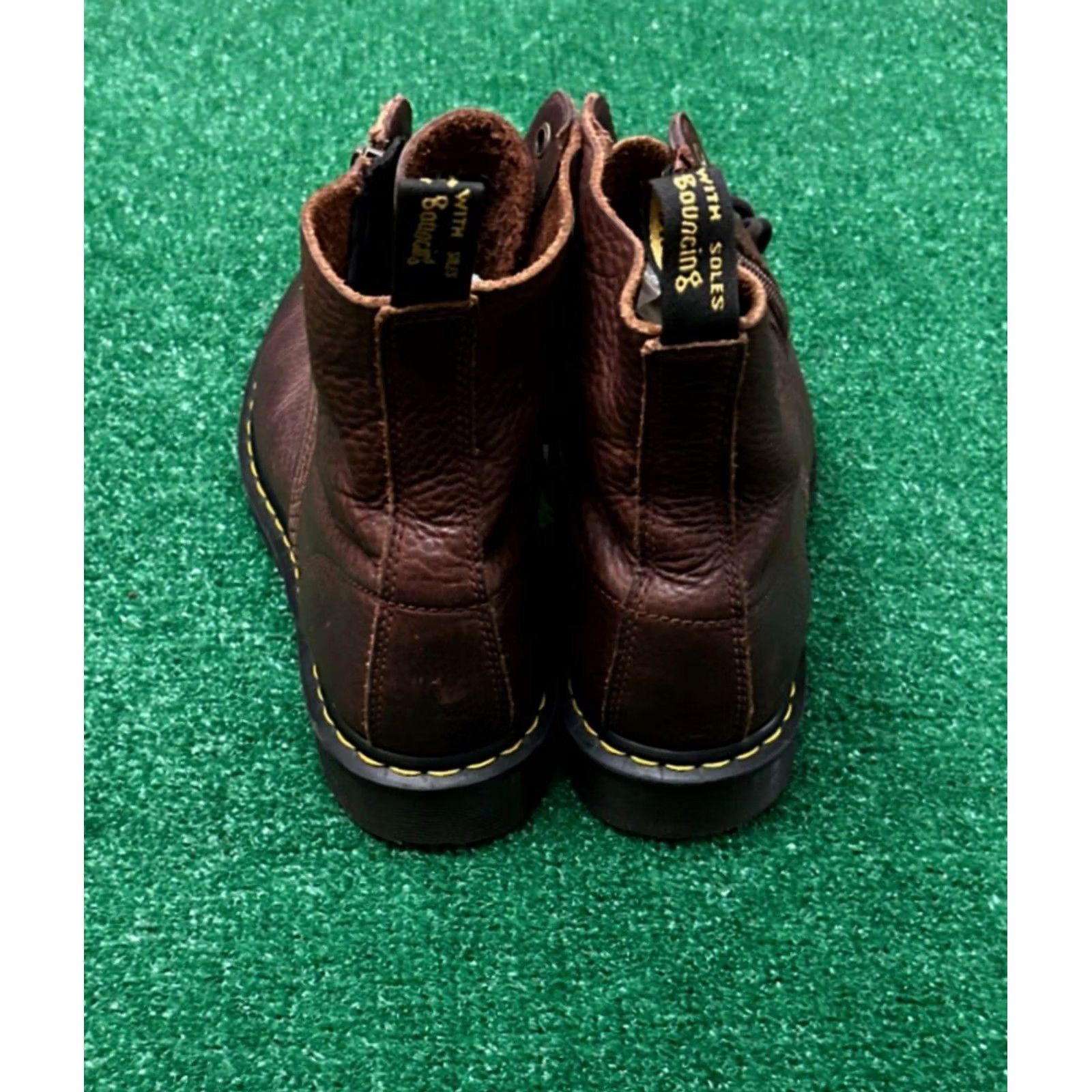 Dr. Martens Dr Martens 1460 Pascal W/ Zip Boot Womens Size 10 Bowen Leather Boots Brown Leather Combat Zip Mens Womens Size US 10 / IT 40 - 3 Thumbnail