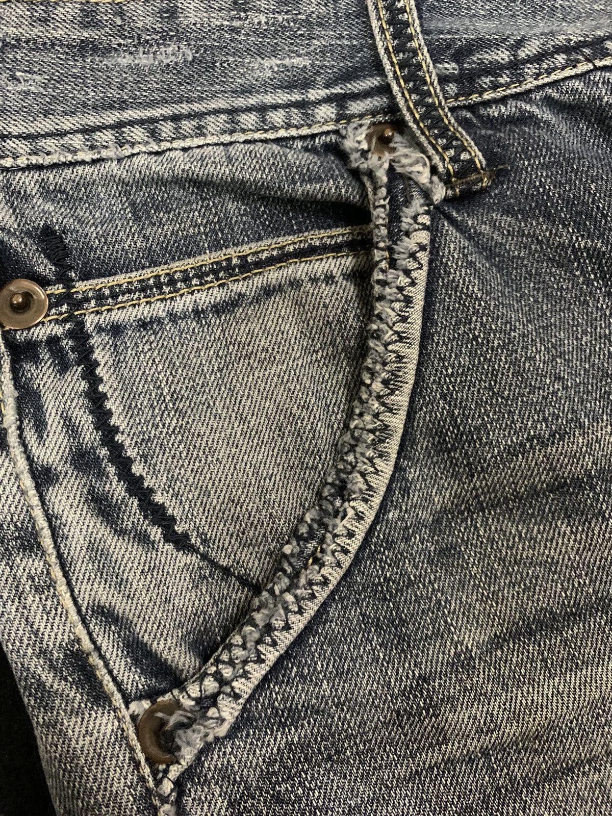 Japanese Brand Vintage Japanese Brand Aldelio Bootcut Distressed Jeans Size US 31 - 5 Thumbnail