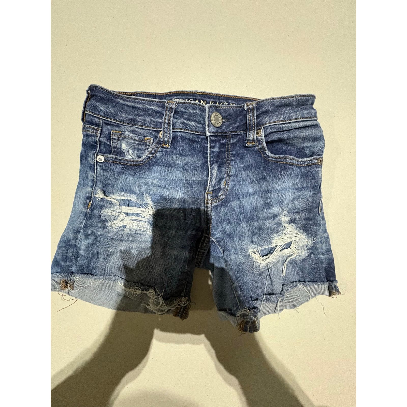 American Eagle Outfitters American Eagle Outfitters Women’s Denim Shorts Size 0 Size 25" / US 0 / IT 36 - 3 Thumbnail