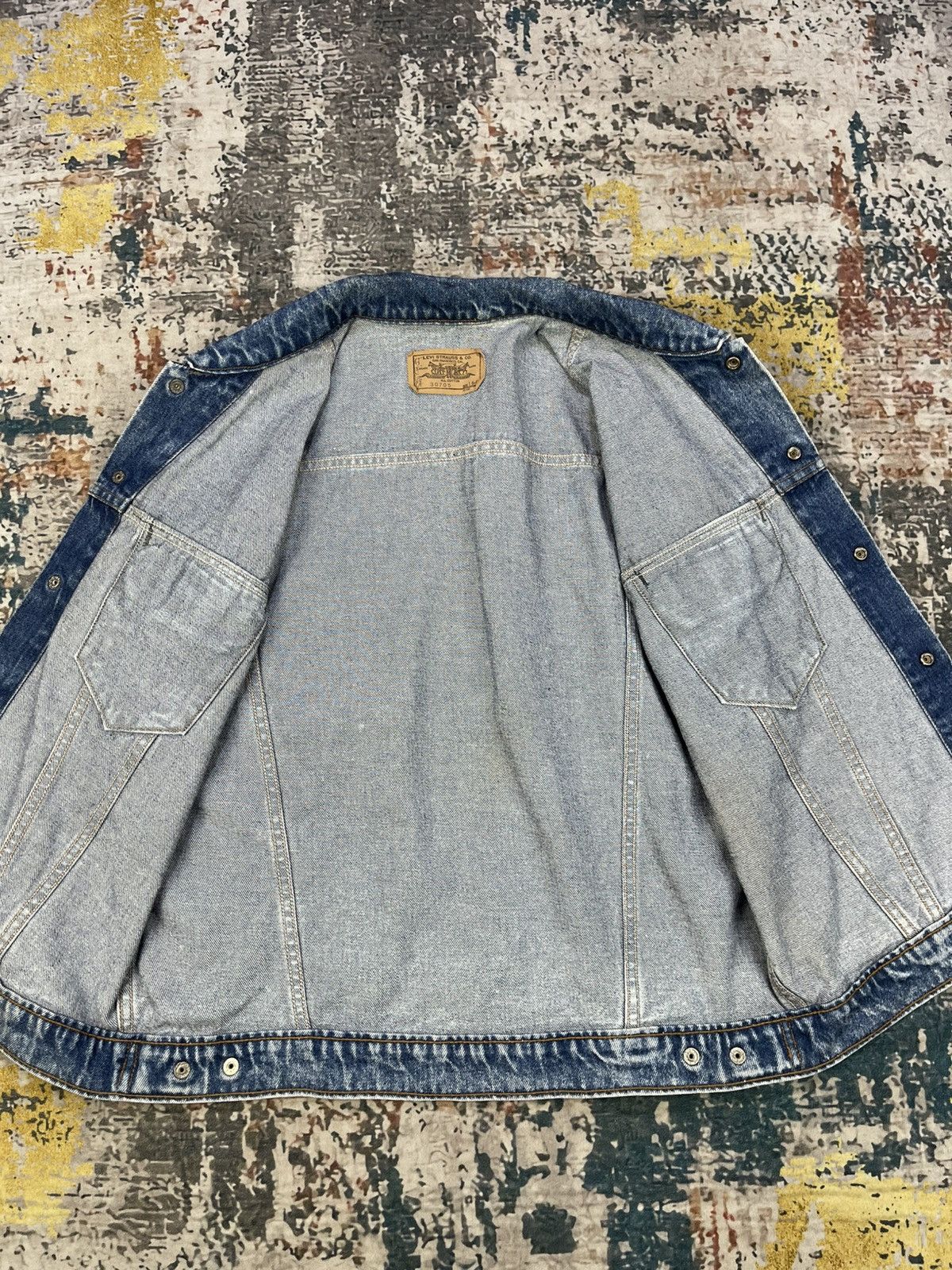 Levi's Vtg Levis Orange Tab Wash Snap Button Denim Vest Size US S / EU 44-46 / 1 - 9 Thumbnail