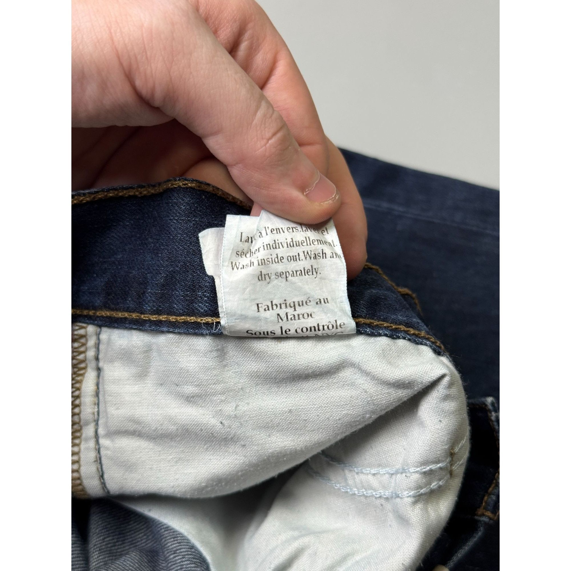 Schott Schott One Star Dark Denim Jeans Pants (Y1138) Size US 31 - 10 Thumbnail