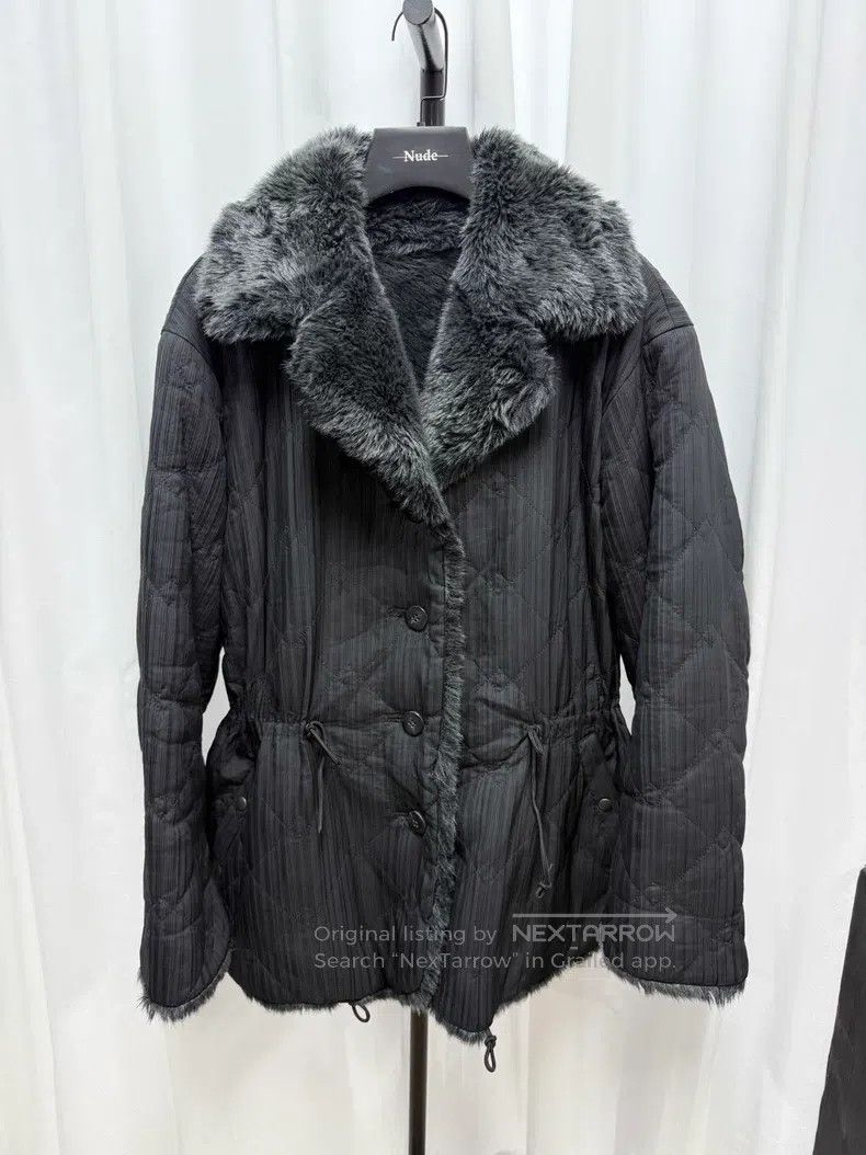 Issey Miyake Issey Miyake Fluffy pleated waist-cinching coat Size US M / EU 48-50 / 2 - 2 Thumbnail