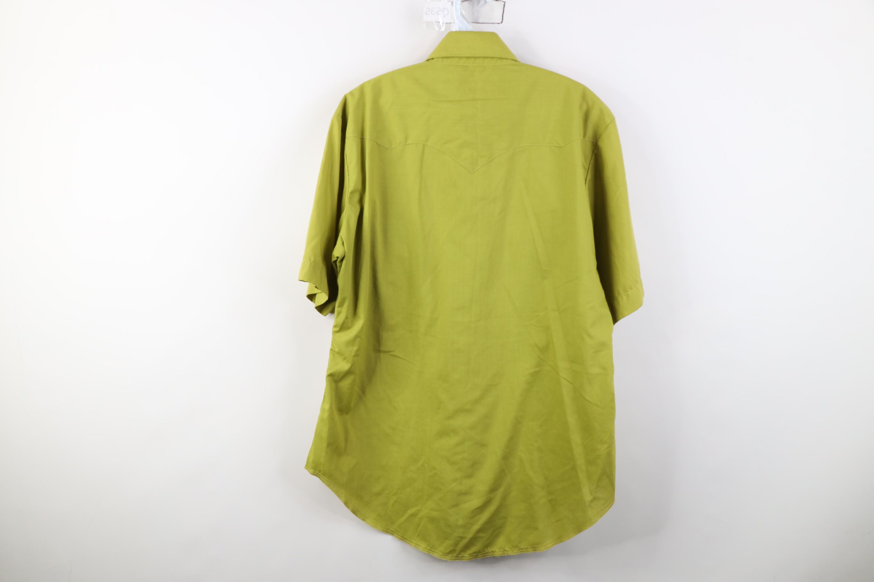 Vintage Vintage 70s Rockabilly Cowboy Rodeo Dagger Collar Shirt Size US XL / EU 56 / 4 - 13 Thumbnail