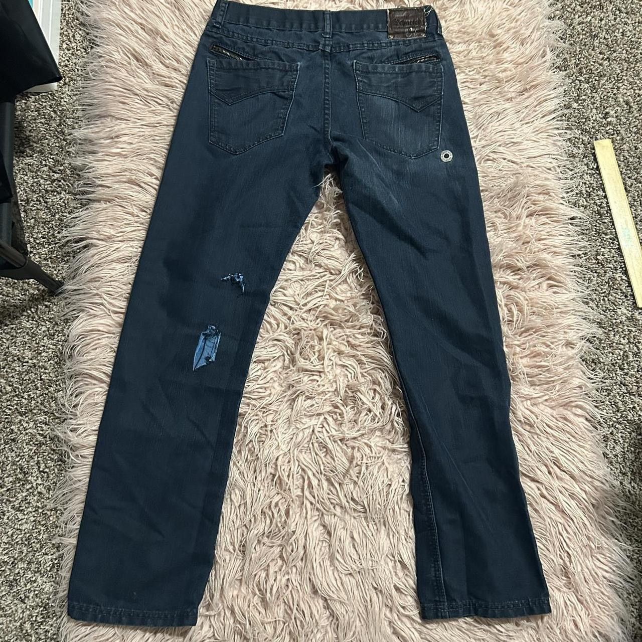 Japanese Brand × Vintage Vintage wax washed denim bootcut jeans Size US 31 - 4 Thumbnail