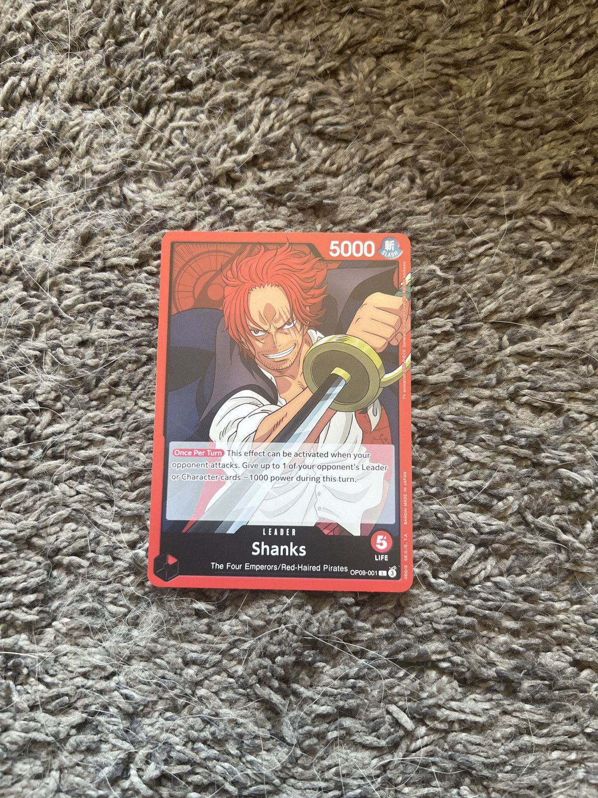 One Piece One Piece Shanks Card Size ONE SIZE - 1 Thumbnail
