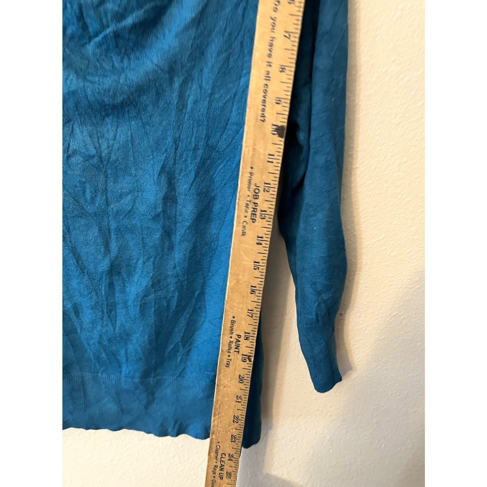 H&M VINTAGE H&M Blue Knit Pullover Top Women Size M 3/4 Sleeve Casual Business Office Size M / US 6-8 / IT 42-44 - 4 Thumbnail