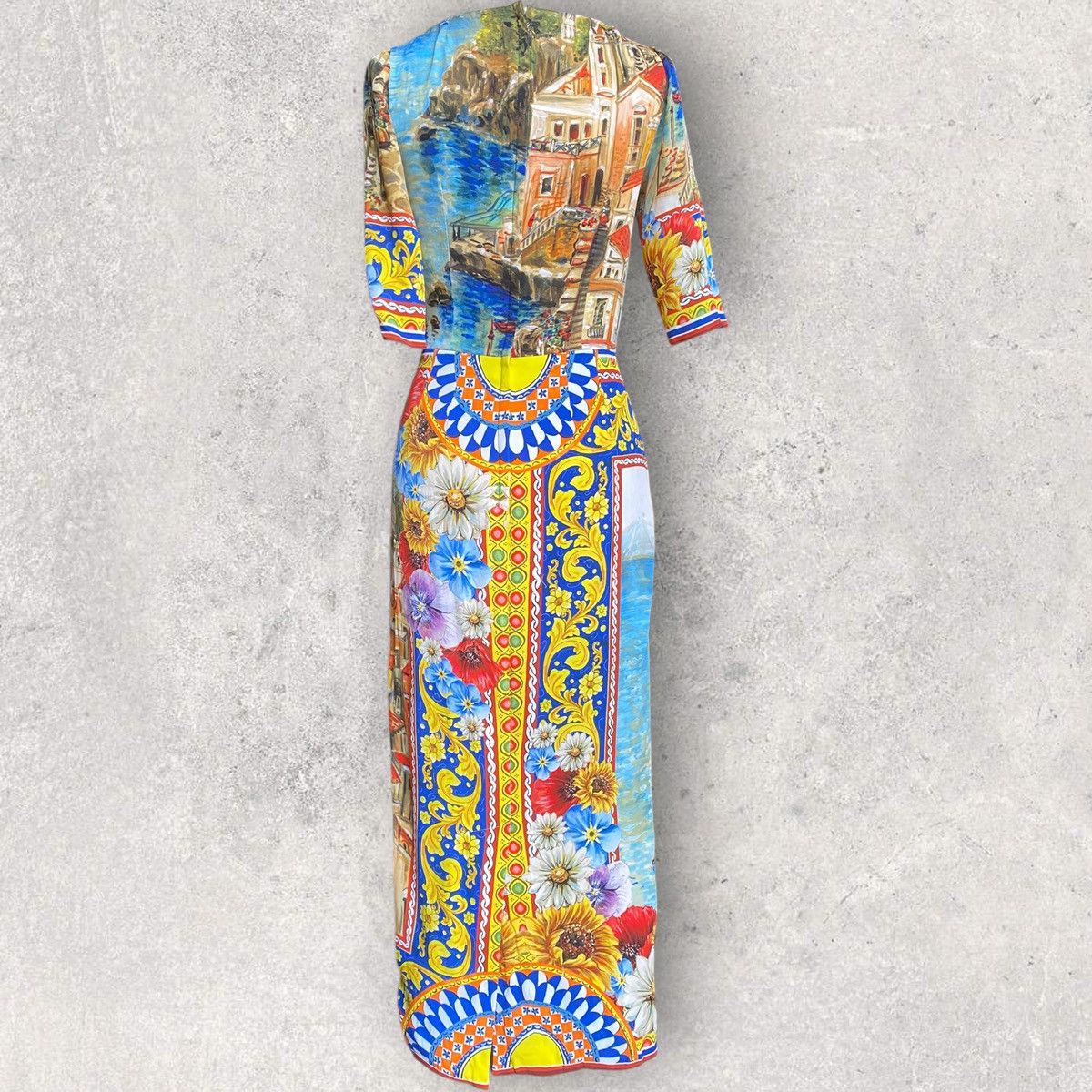 Dolce & Gabbana SS16 Runway Sorento Sequin Silk Dress Size XS / US 0-2 / IT 36-38 - 4 Thumbnail