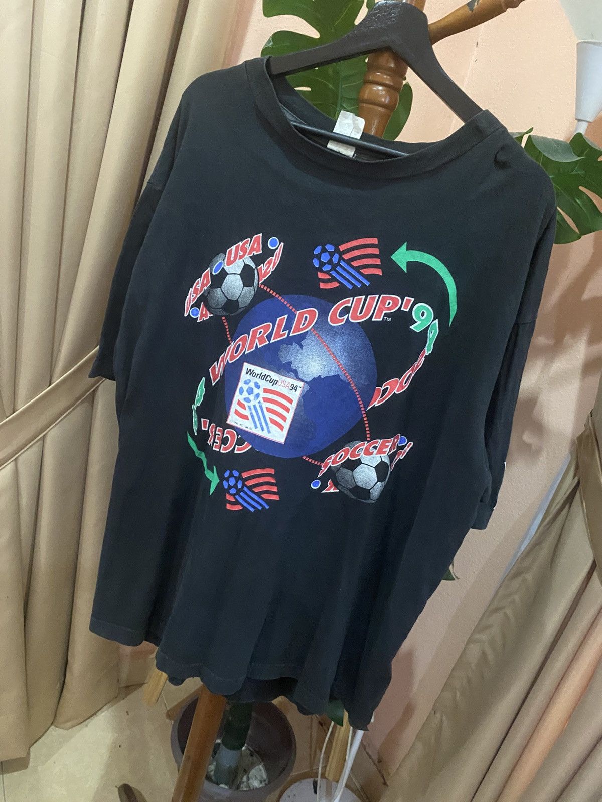 Vintage FIFA World Cup USA Soccer Graphic Tee – Vintage Black Size US XL / EU 56 / 4 - 2 Thumbnail
