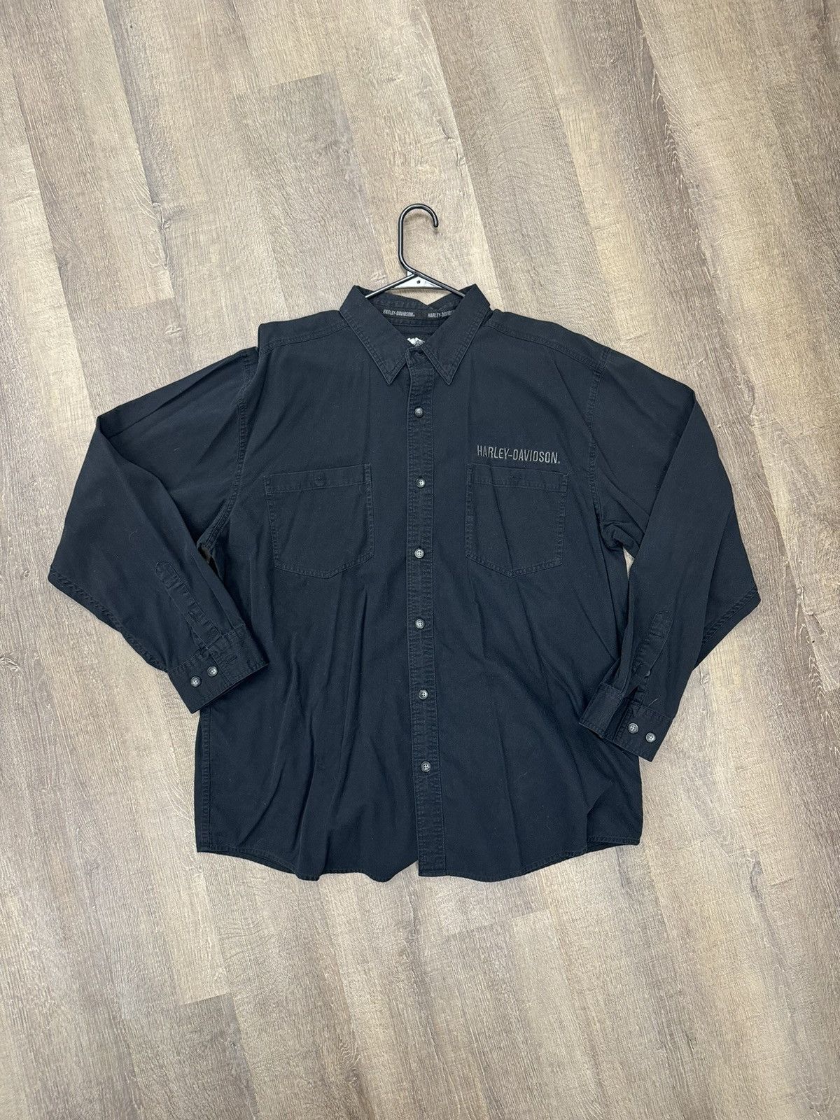 Harley Davidson × Vintage Vintage Harley Davidson Button Up Size US XL / EU 56 / 4 - 1 Thumbnail