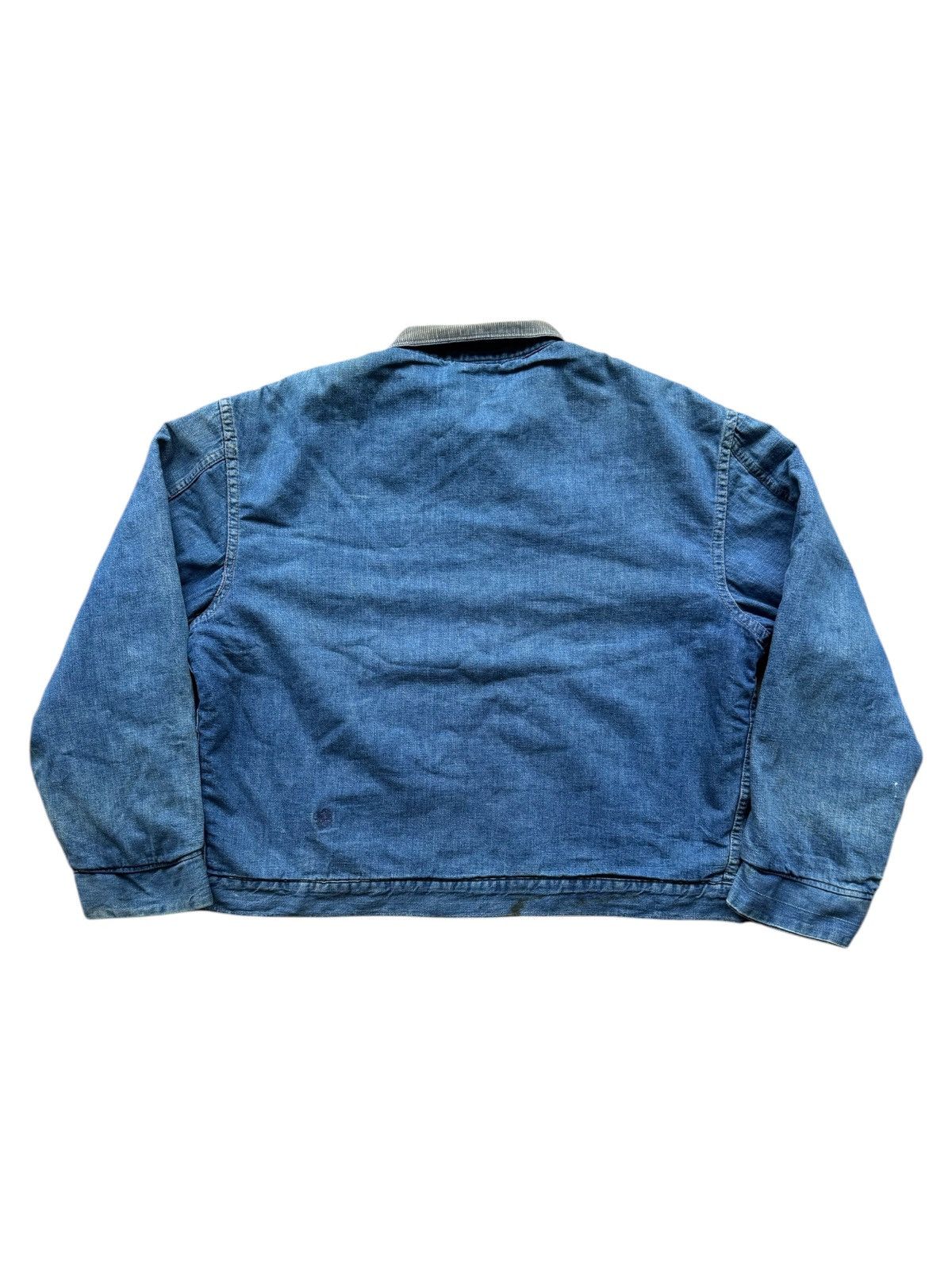 Sears VERY RARE VINTAGE JACKET JEANS WORK DENIM BLANKET SEARS Size US XXL / EU 58 / 5 - 2 Thumbnail