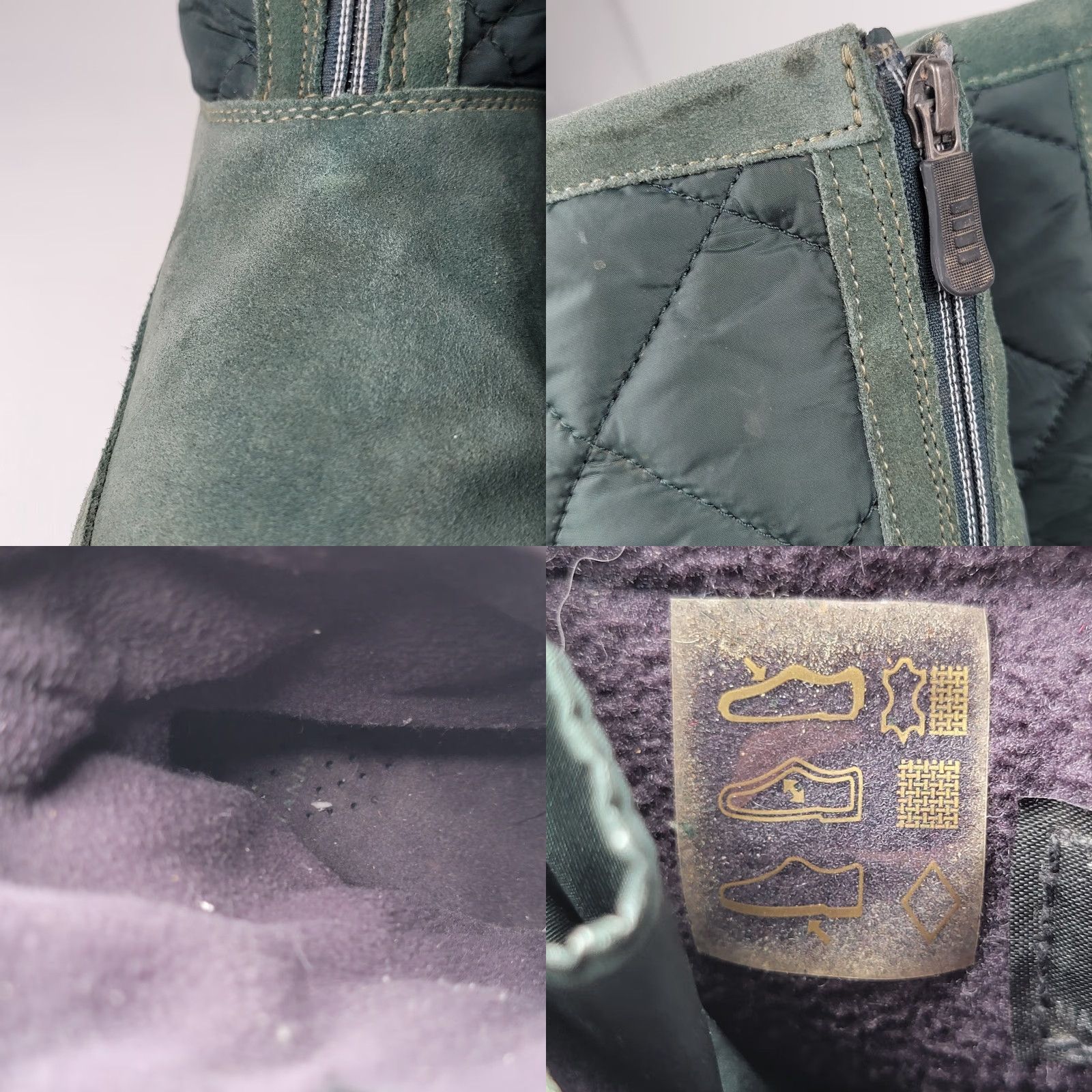 Vintage VINTAGE Lands Ends Women's 8B Snow Boots 176848 Green Suede Quilted Insulated - Casual Winter Boot Women size 8B Size US 8 / IT 38 - 9 Thumbnail