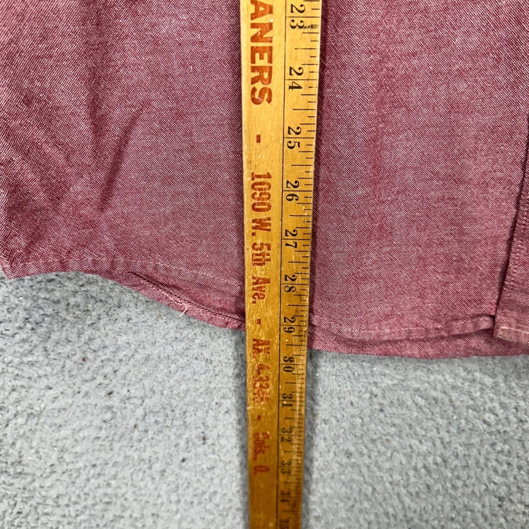 Zara ZARA Mens Button-Down Shirt Large Red Long Sleeve Pocket Casual Slim Fit Shirt Size US L / EU 52-54 / 3 - 6 Thumbnail