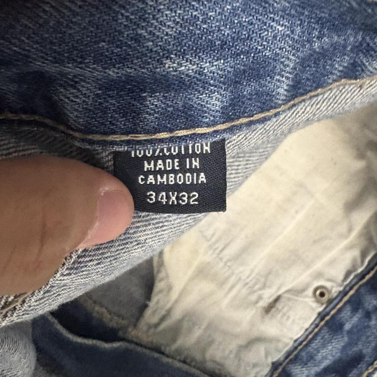 Vintage Crazy Vintage Y2K/2000s Super Baggy Streetwear Izod Medium Blue Wash Denim Jeans! Size US 34 / EU 50 - 8 Thumbnail