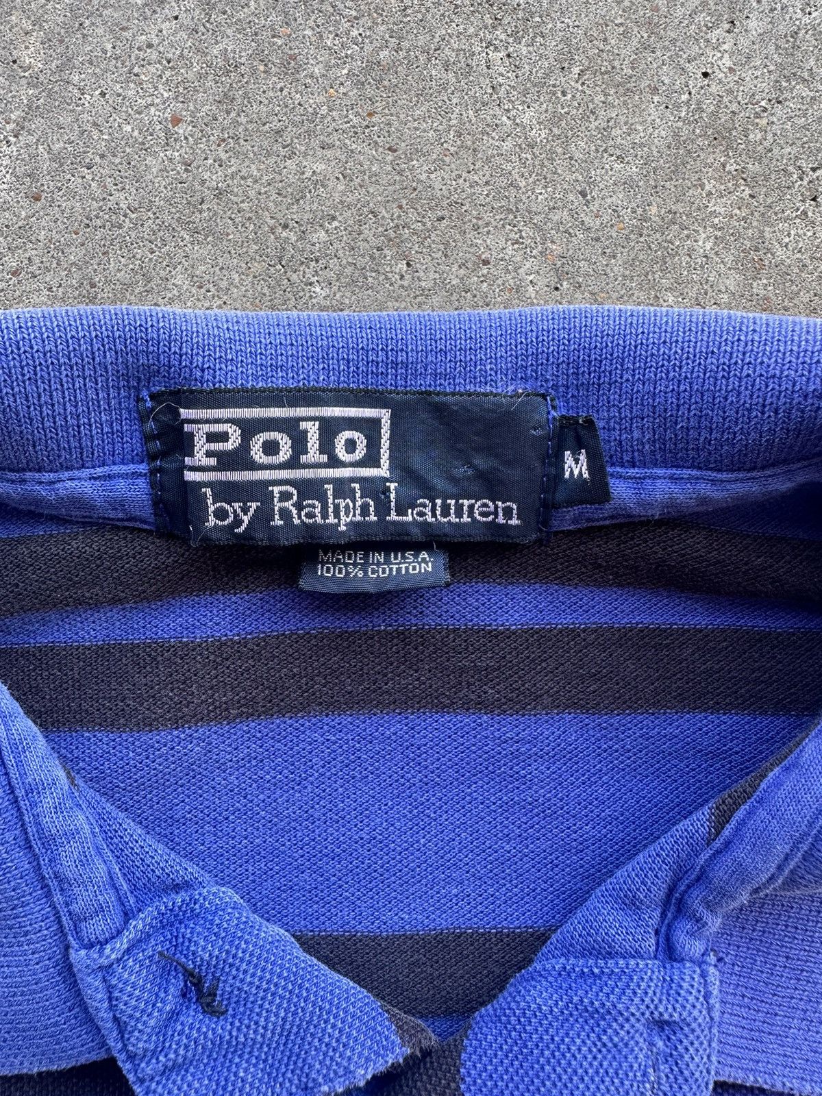 Polo Ralph Lauren × Vintage 90s Black’n’Blue Polo Size US M / EU 48-50 / 2 - 3 Thumbnail