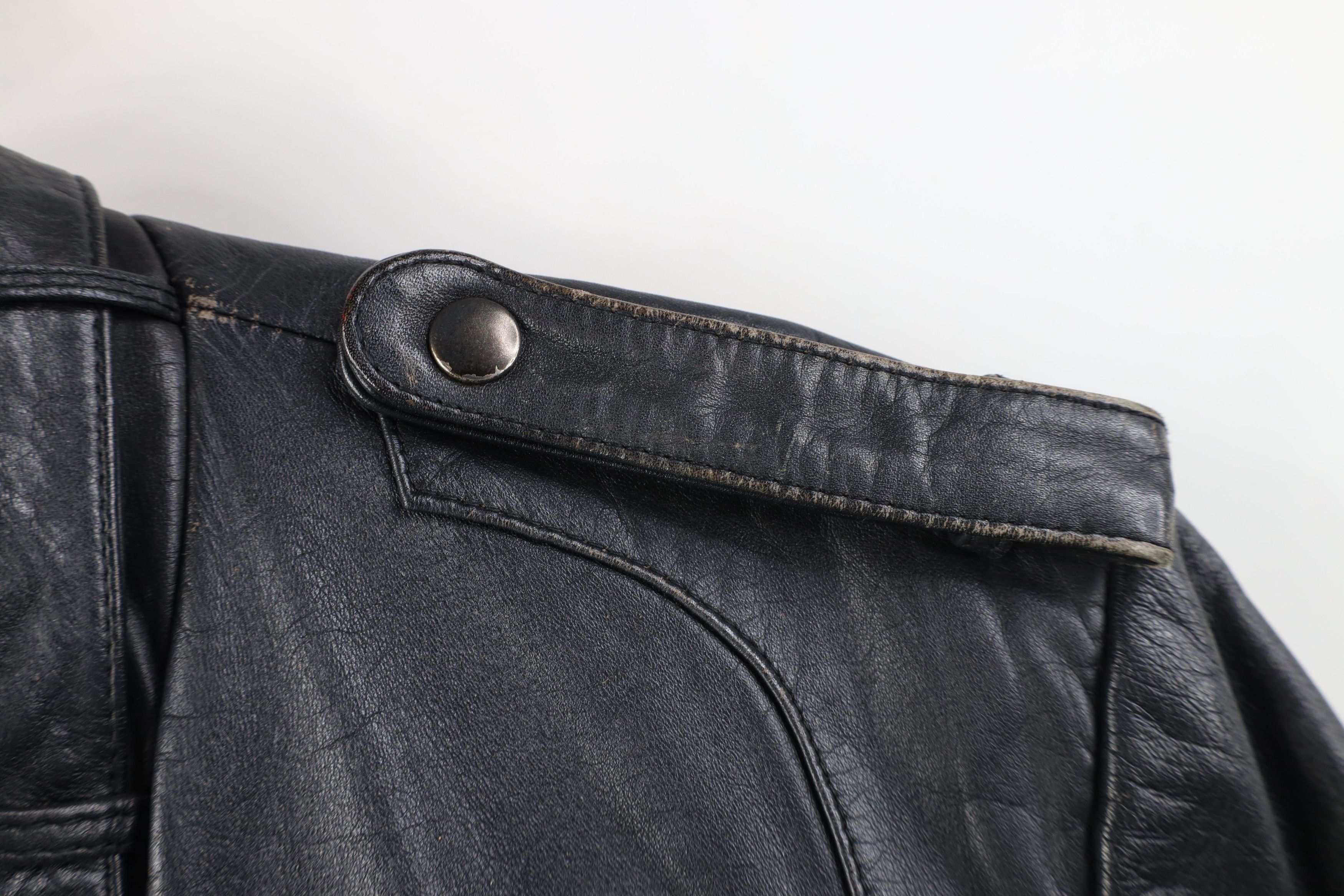 Vintage Vintage 80s 90s Cooper Cafe Racer Bomber Jacket Black Size US XXL / EU 58 / 5 - 4 Thumbnail
