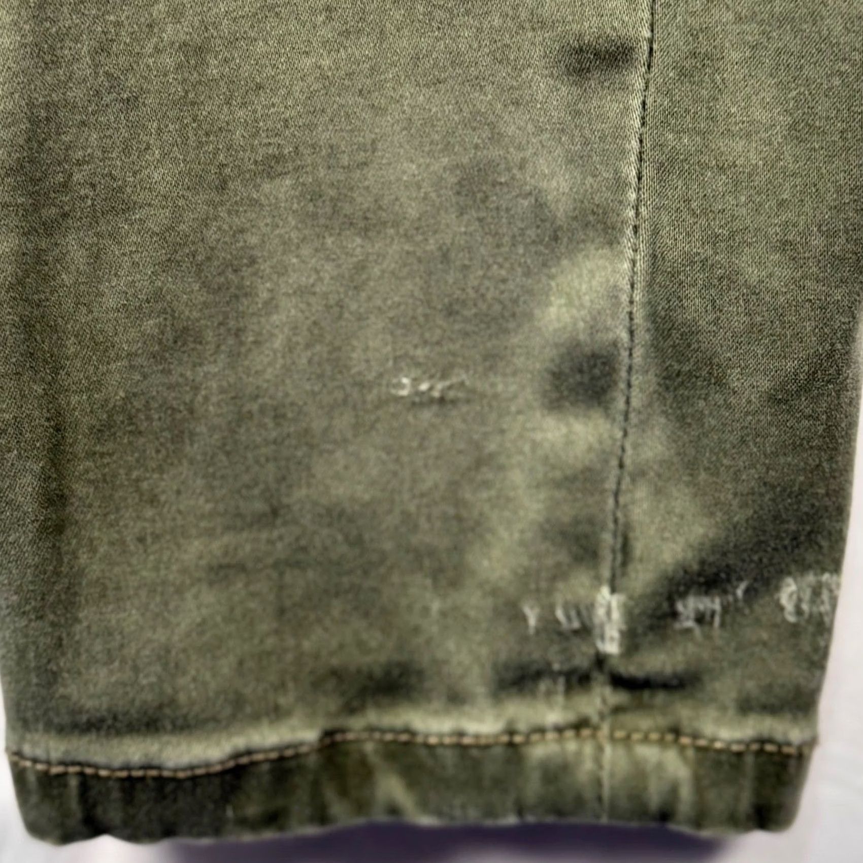 Vintage Liverpool Womens Ankle Skinny Pants Green Dusty Olive Mid Rise Stretch Pockets Zip Button Casual Workwear 28 Mens Womens Size 28" / US 6 / IT 42 - 6 Thumbnail