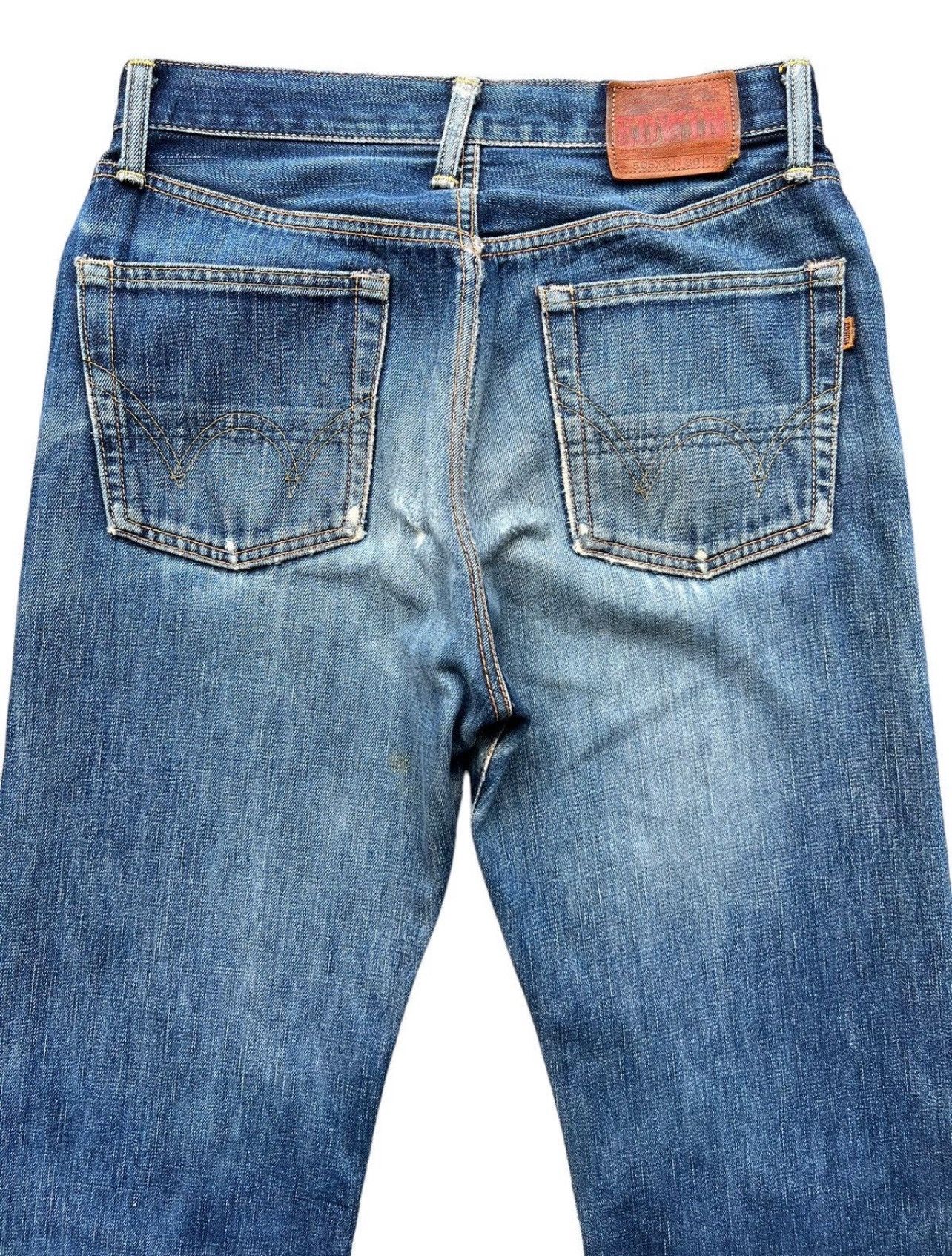 Edwin Vintage Edwin 505xx Selvedge Distressed Denim Jeans 30x30 Size US 30 / EU 46 - 6 Thumbnail