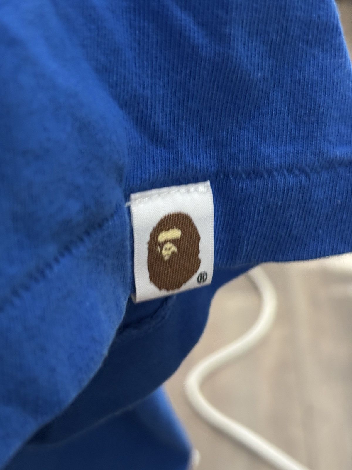 Bape A BATHING APE®️ Large College Tee (Blue) Size US L / EU 52-54 / 3 - 12 Thumbnail