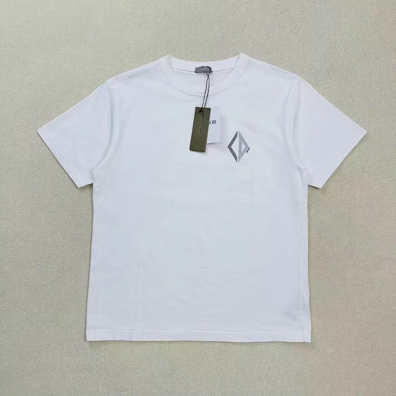 Dior DIOR CD Embroidered Logo T-Shirt XL Size US XL / EU 56 / 4 - 1 Thumbnail