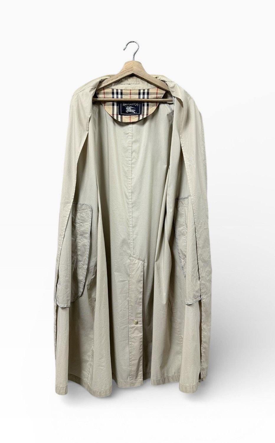 Burberry Prorsum Vtg🔥90’s Burberrys Prorsum Nylon Trench Coat Jacket Size US L / EU 52-54 / 3 - 2 Thumbnail