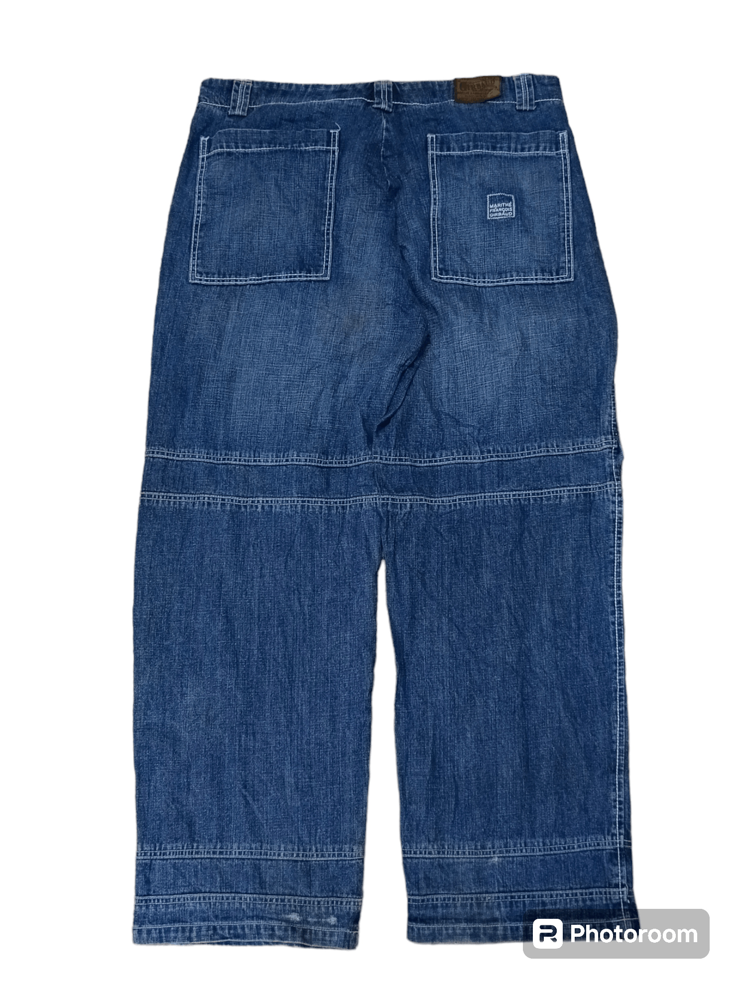 Marithe + Francois Girbaud SICK 90s MFG DENIM PANTS Size US 40 / EU 56 - 3 Thumbnail