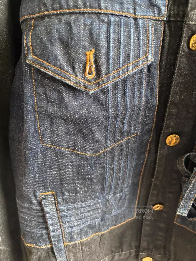 Louis Vuitton Louis Vuitton Bow color-block single-breasted denim jacket Size US S / EU 44-46 / 1 - 3 Thumbnail