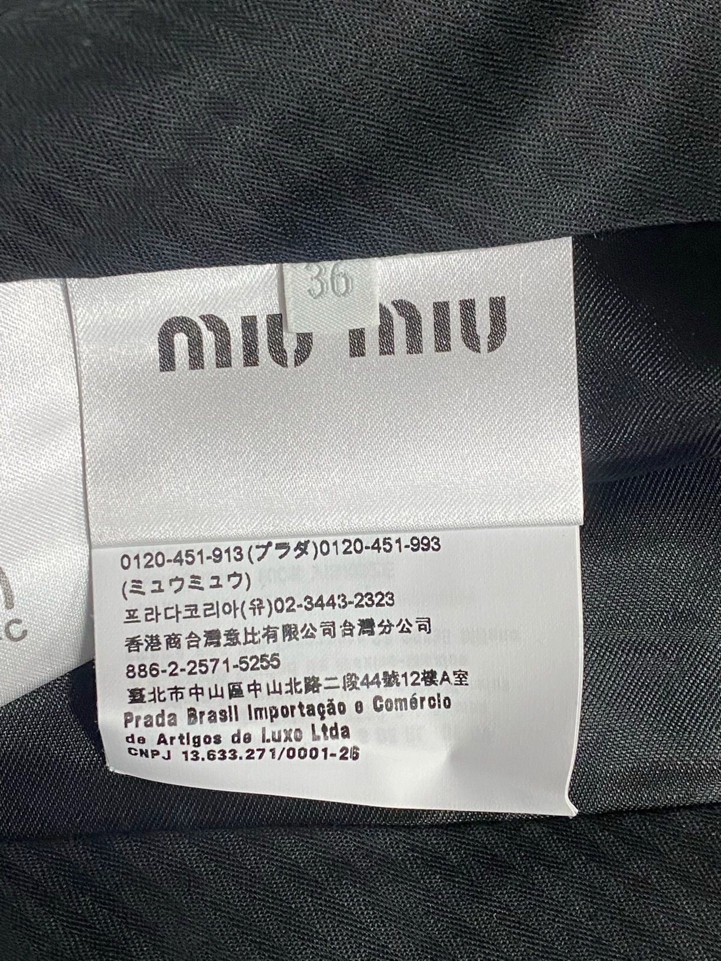 Miu Miu MIU MIU Applique Logo Wool Shorts Size 25" / US 0 / IT 36 - 6 Thumbnail