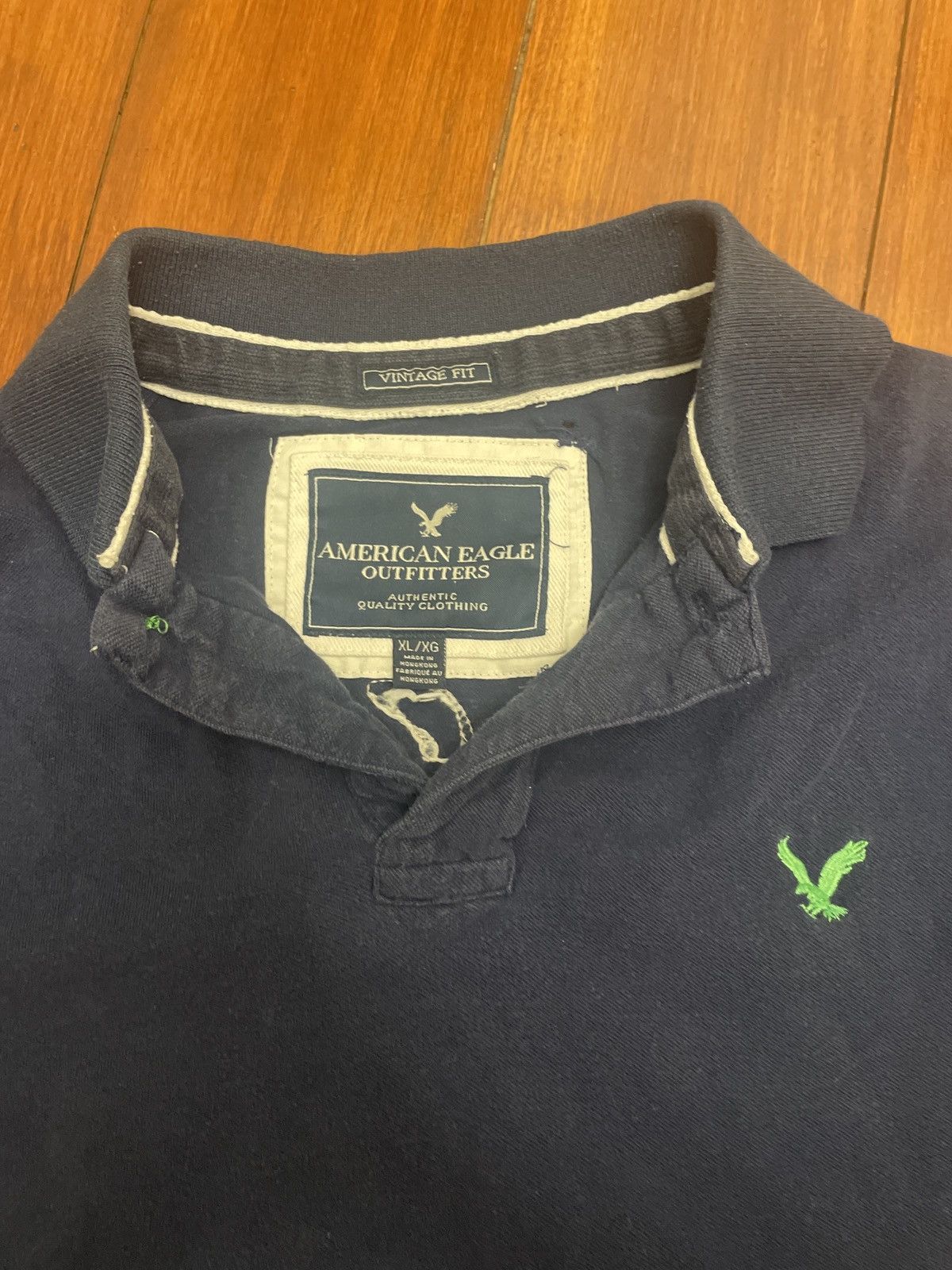 American Eagle Outfitters Blue American Eagle Polo Size US XL / EU 56 / 4 - 3 Thumbnail