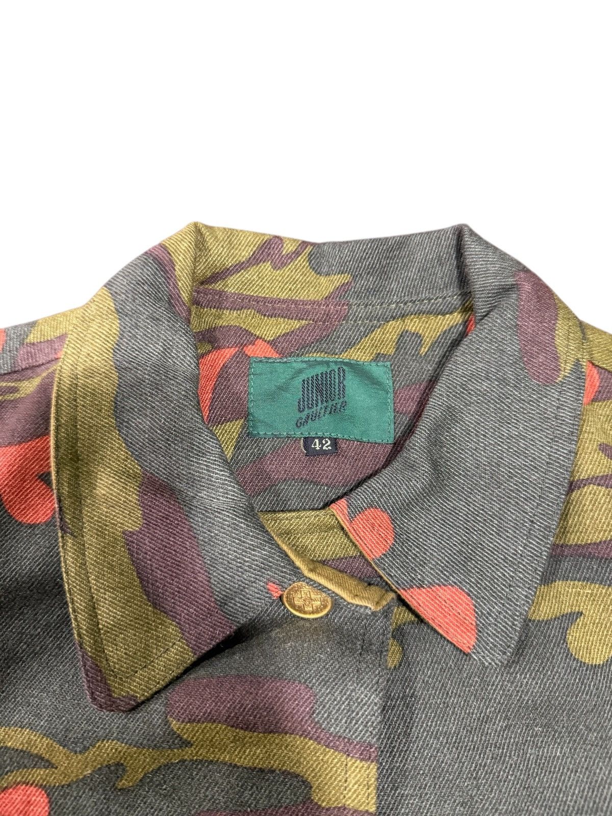 Jean Paul Gaultier RARE VINTAGE JUNIOR GAUTIER 90s CAMO JACKET Size S / US 4 / IT 40 - 15 Thumbnail