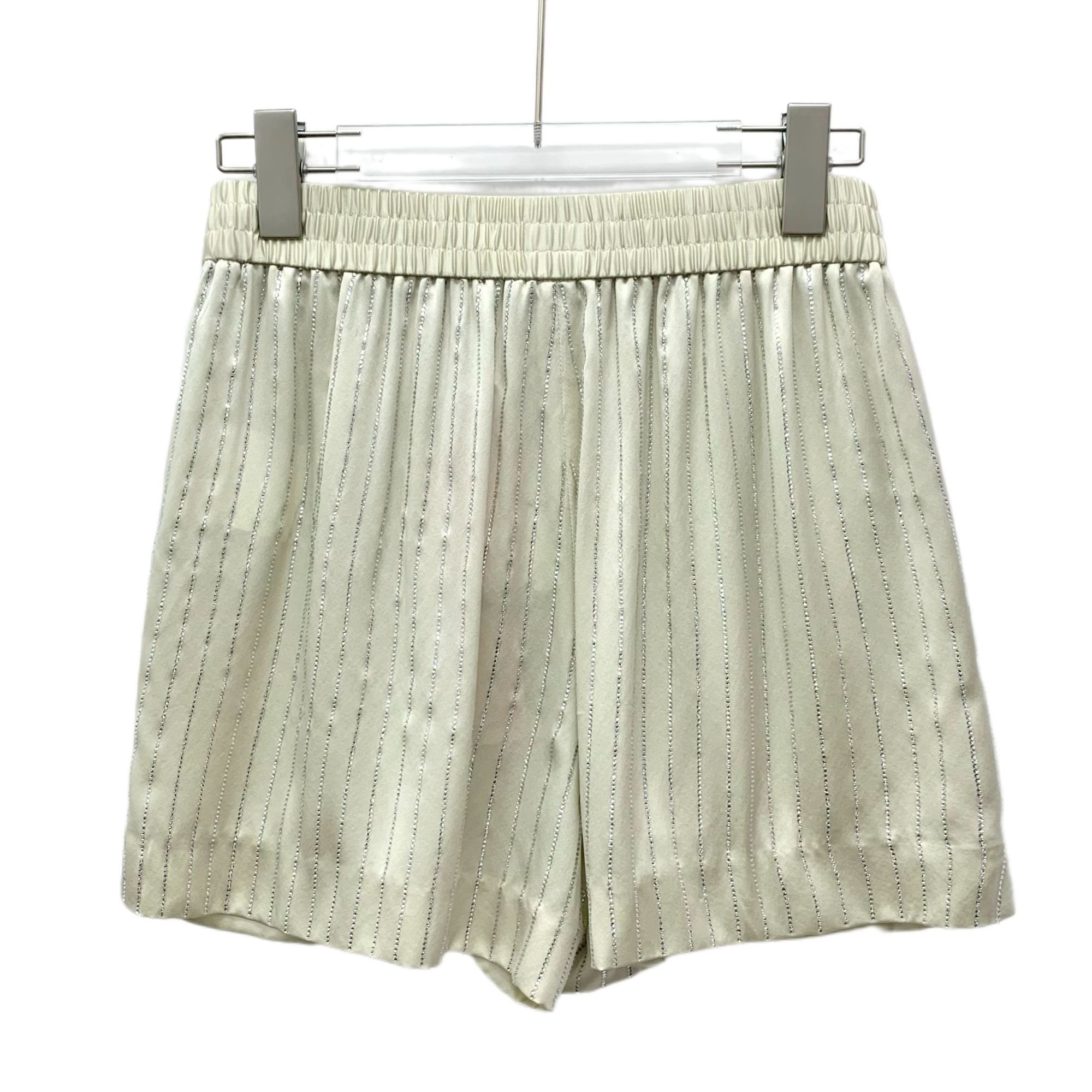 Alexander Wang Alexander Wang Beige Striped Crystal Diamond-Encrusted 100% Size 34" / US 12 / IT 48 - 8 Thumbnail